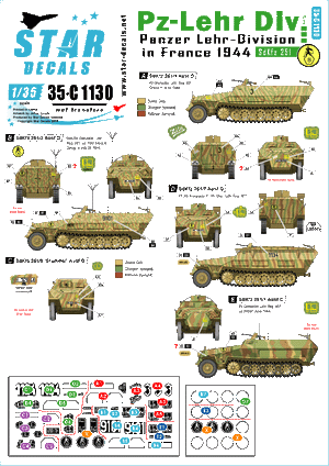 Star Decals 35-C1130 Panzer-Lehr Division # 3 1/35
