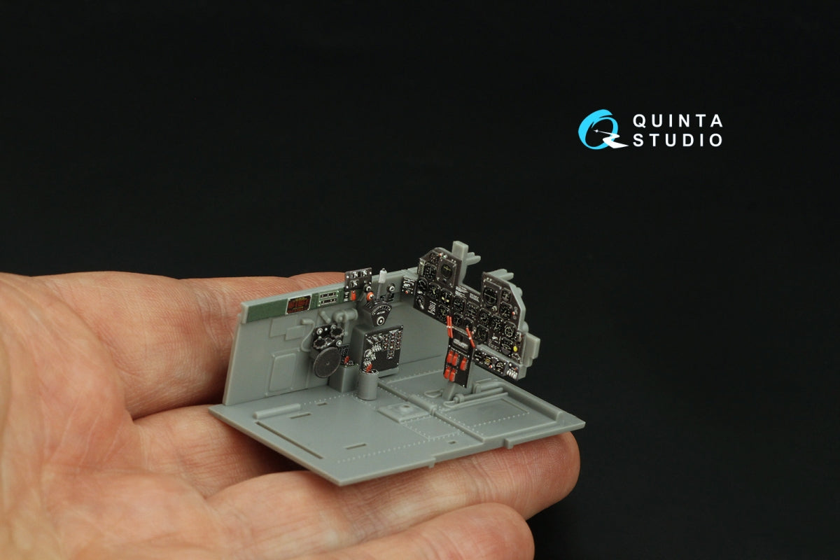 Quinta Studio QD32198 P-47D Thunderbolt Bubbletop Late 3D-Printed coloured Interior on decal paper (Hasegawa) 1/32 – imagen 8