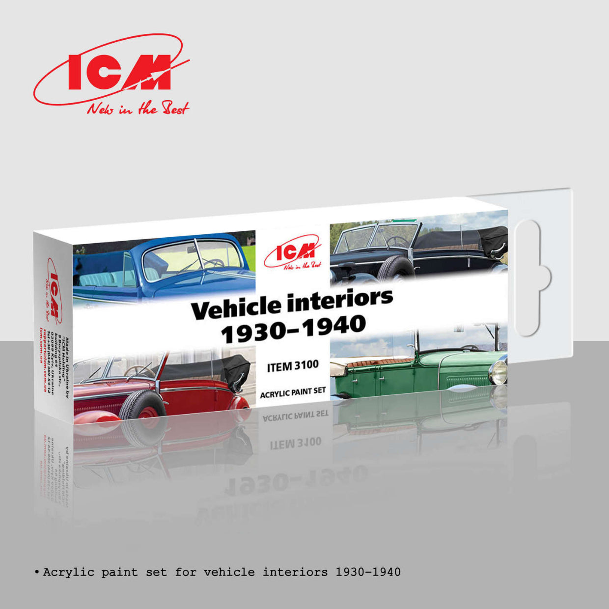 ICM 3100 Acrylic Paints Set for Vehicle Interiors (1930 - 1940) – Bild 2