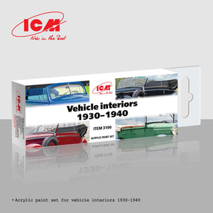 ICM 3100 Acrylic Paints Set for Vehicle Interiors (1930 - 1940) – Bild 2