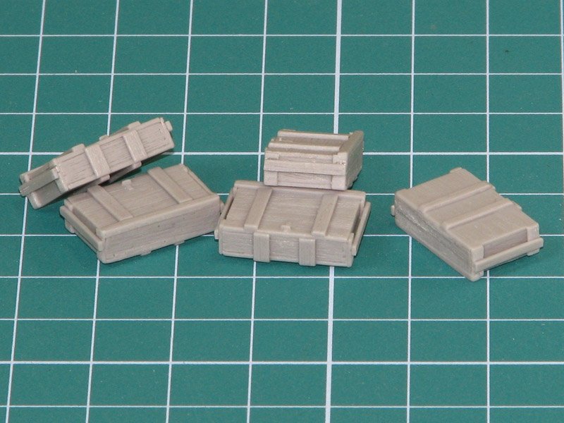 Eureka XXL E-015 Wooden Ammo Boxes for 7.5 cm Kw.K.37/Stu.K.37 L/24 1/35 – imagen 2