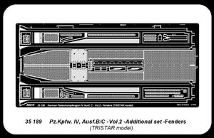 Aber 35189 German medium tank Pz.Kpfw. IV, Ausf.B/C - vol. 2 - additional set - fenders 1/35 – imagen 3