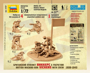 Zvezda 6167 British Machinegun With Crew 1939-1942 1/72 – imagen 2
