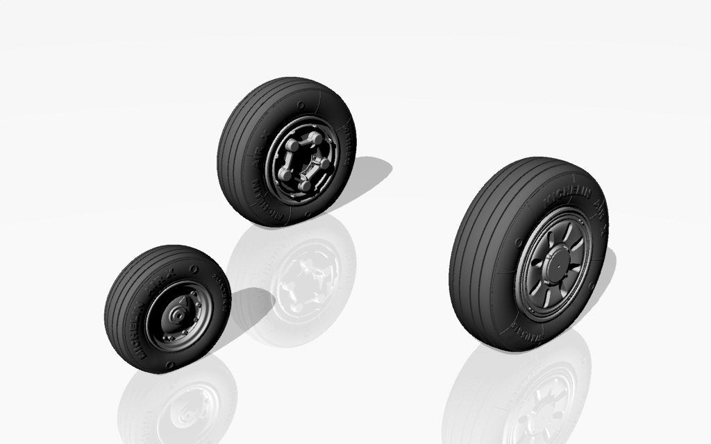 Armory Models AW48314 F-22 Raptor wheels w/ weighted tyres 1/48 – imagen 4