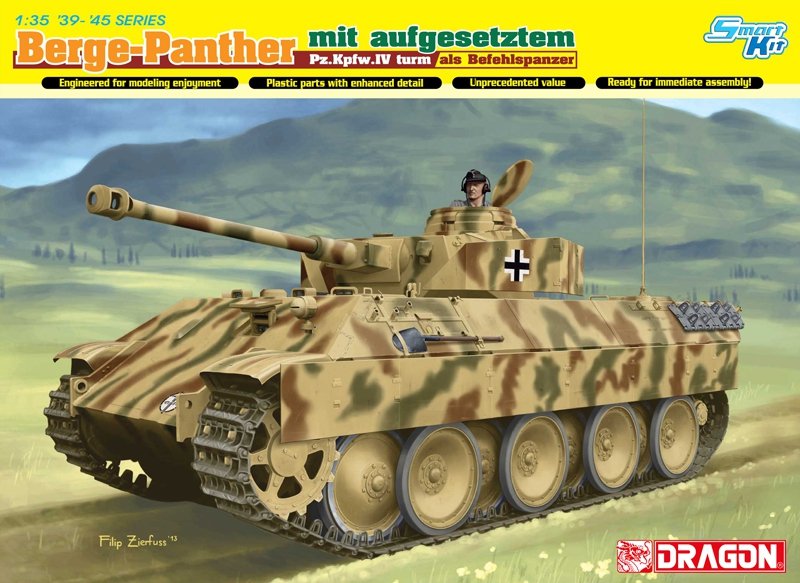 Dragon 6835 Bergepanther avec Aufgesetztem Pz.Kpfw.IV Turm Als Befeh 1/35