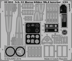 Eduard 32855 A. S. 51 Horsa Glider Mk. I interior 1/35 BRONCO – imagen 2