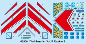 Trumpeter 03909 Russian Su-27 Flanker B 1/144 – imagen 3