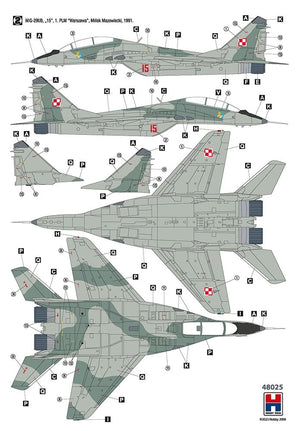 Hobby 2000 48025 MiG-29UB Polish Air Force 1/48 – imagen 2