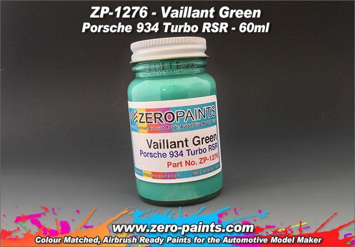 Peinture Zero Paints ZP-1276 Vert Valiant Porsche 934 Turbo RSR 60 ml