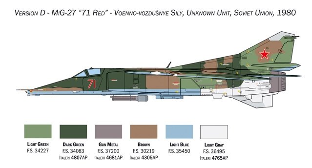 Italeri 2817 MiG-27/MiG-23BN Flogger 1/48 – imagen 10