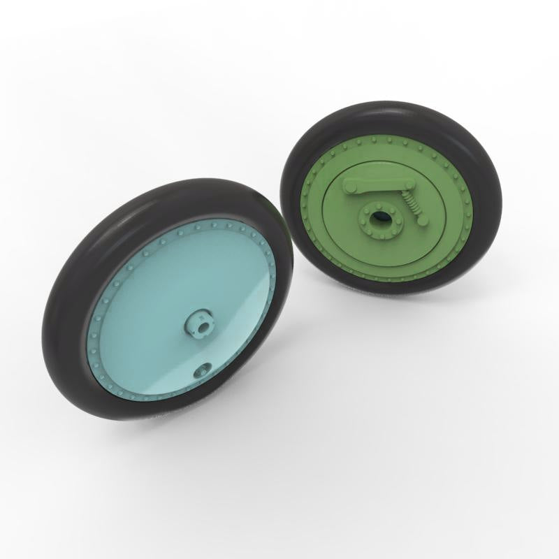 Quinta Studio QT48035 I-16 Wheels (early type) with separate hubs and weighted tires (all kits) 1/48 – zdjęcie 2