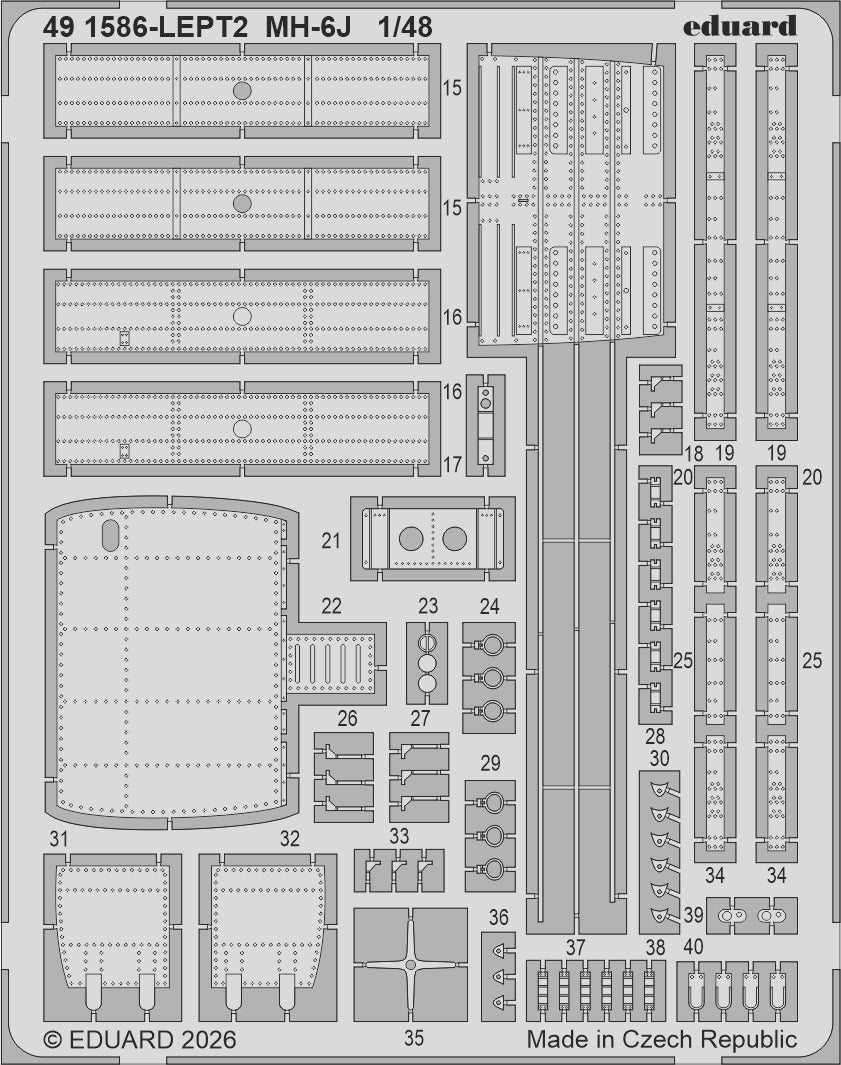 Eduard BIG49478 MH-6J for ICM 1/48 – Bild 3