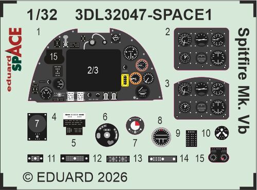 Eduard BIG33176 Spitfire Mk. Vb for Kotare 1/32 – image 2
