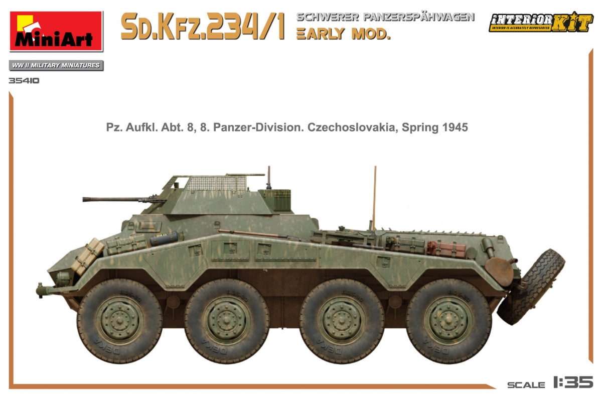 MiniArt 35410 Sd.Kfz.234/1 Schwerer Panzerspahwagen. EARLY MOD. INTERIOR KIT 1/35 – Bild 16