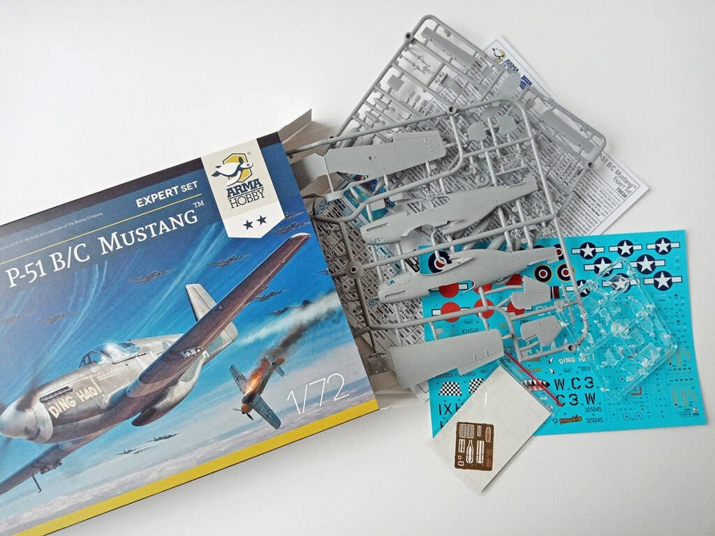 Arma Hobby 70038 P-51 B/C Mustang™ Expert Set 1/72 – immagine 12