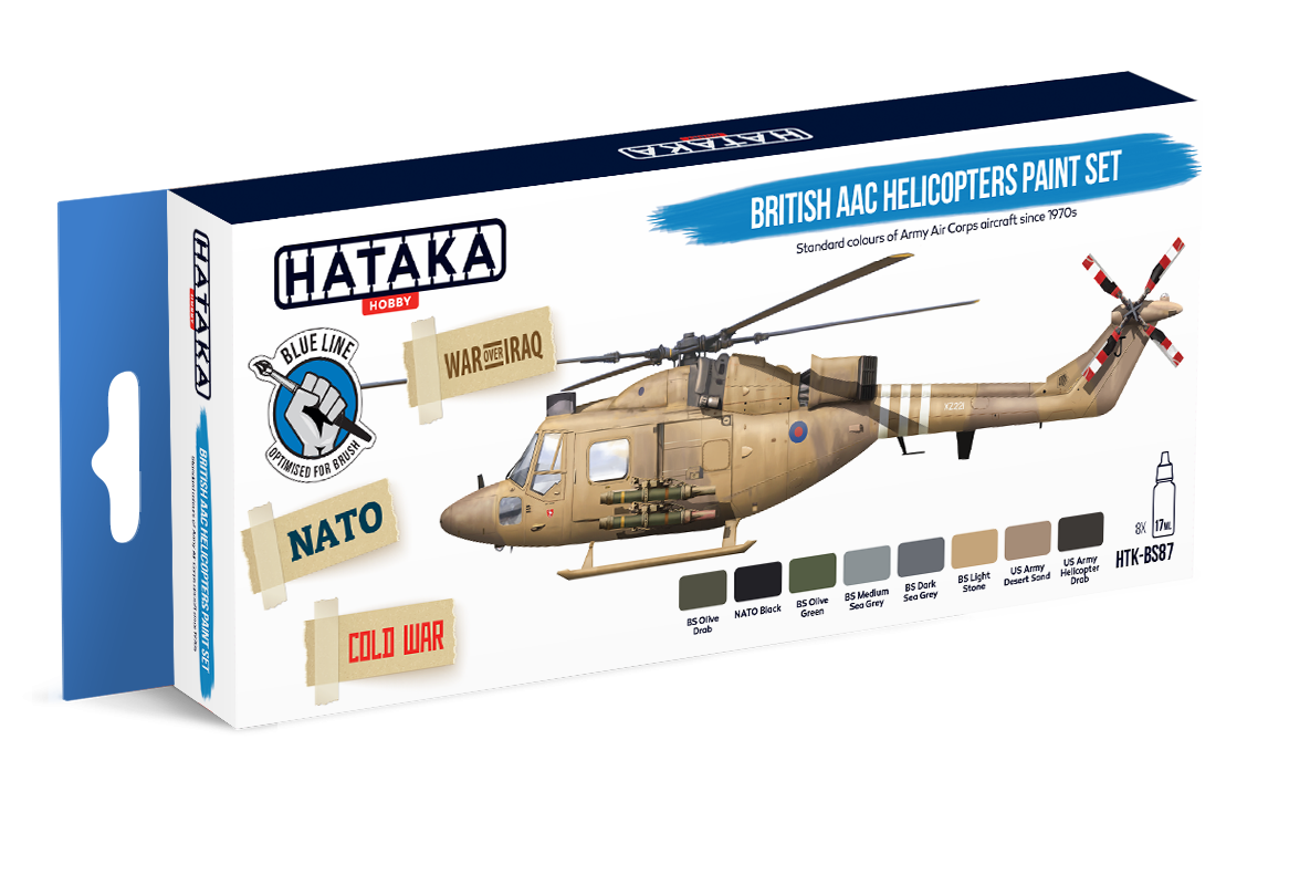 Hataka HTK-BS87 Kit de peinture British AAC Helicopters (8x17ml)