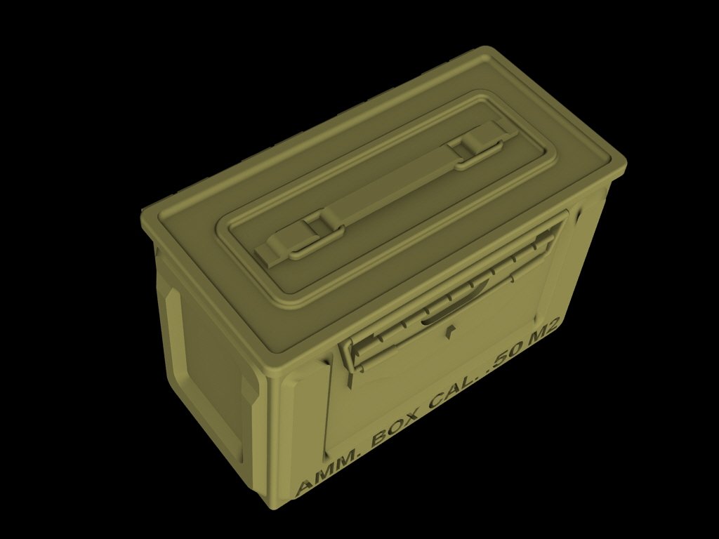 Panzer Art RE35-394 US ammo boxes for 0,5 ammo (metal pattern) 1/35 – Bild 2