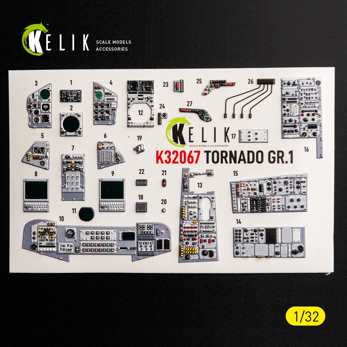 KELIK K32067 TORNADO GR.1 - interior 3D decals for Revell kit 1/32 – imagen 5