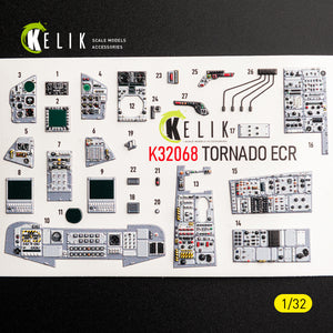 KELIK K32068 TORNADO ECR - interior 30 decals for Revell kit 1/32 – imagen 4