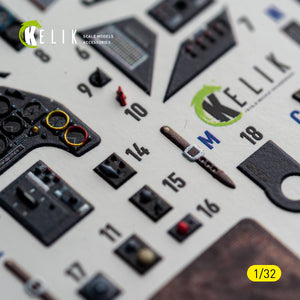 KELIK K 32056 Bf-109 G2/4 - interior 3D decals for Revell kit 1/32 – imagen 8