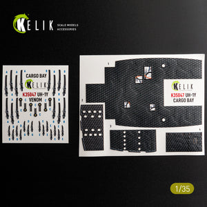 KELIK K35047 UH-1Y VENOM Cargo Bay - interior 3D decals for Trumpeter kit 1/35 – immagine 5