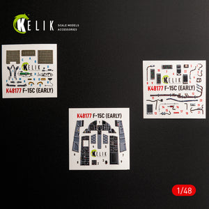 KELIK K48177 F-15C (Early) - interior 3D decals for Hasegawa kit 1/48 – Bild 13
