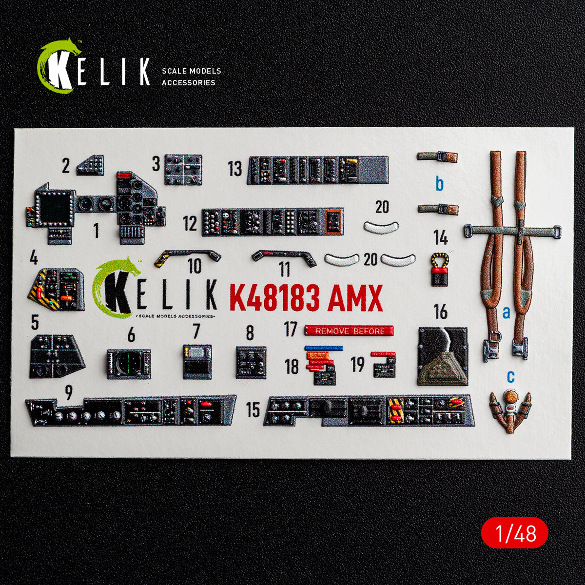 KELIK K48183 AMX - interior 3D decals for HobbyBoss kit 1/48 – immagine 8
