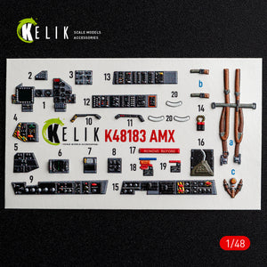 KELIK K48183 AMX - interior 3D decals for HobbyBoss kit 1/48 – immagine 8