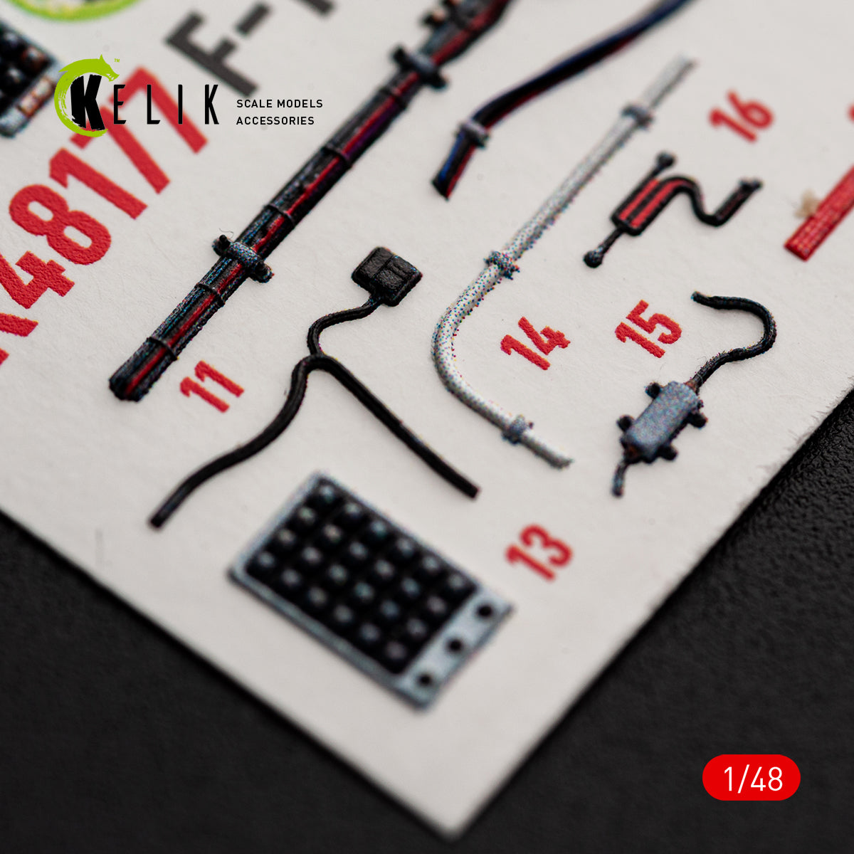 KELIK K48177 F-15C (Early) - interior 3D decals for Hasegawa kit 1/48 – Bild 12