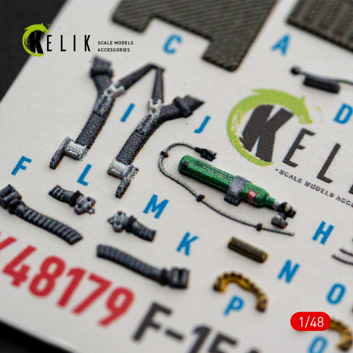 KELIK K48179 F-15A - interior 3D decals for Hasegawa kit 1/48 – Bild 3