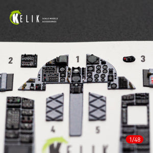 KELIK K48180 F-151 (Early) - interior 3D decals for Hasegawa kit 1/48 – image 3