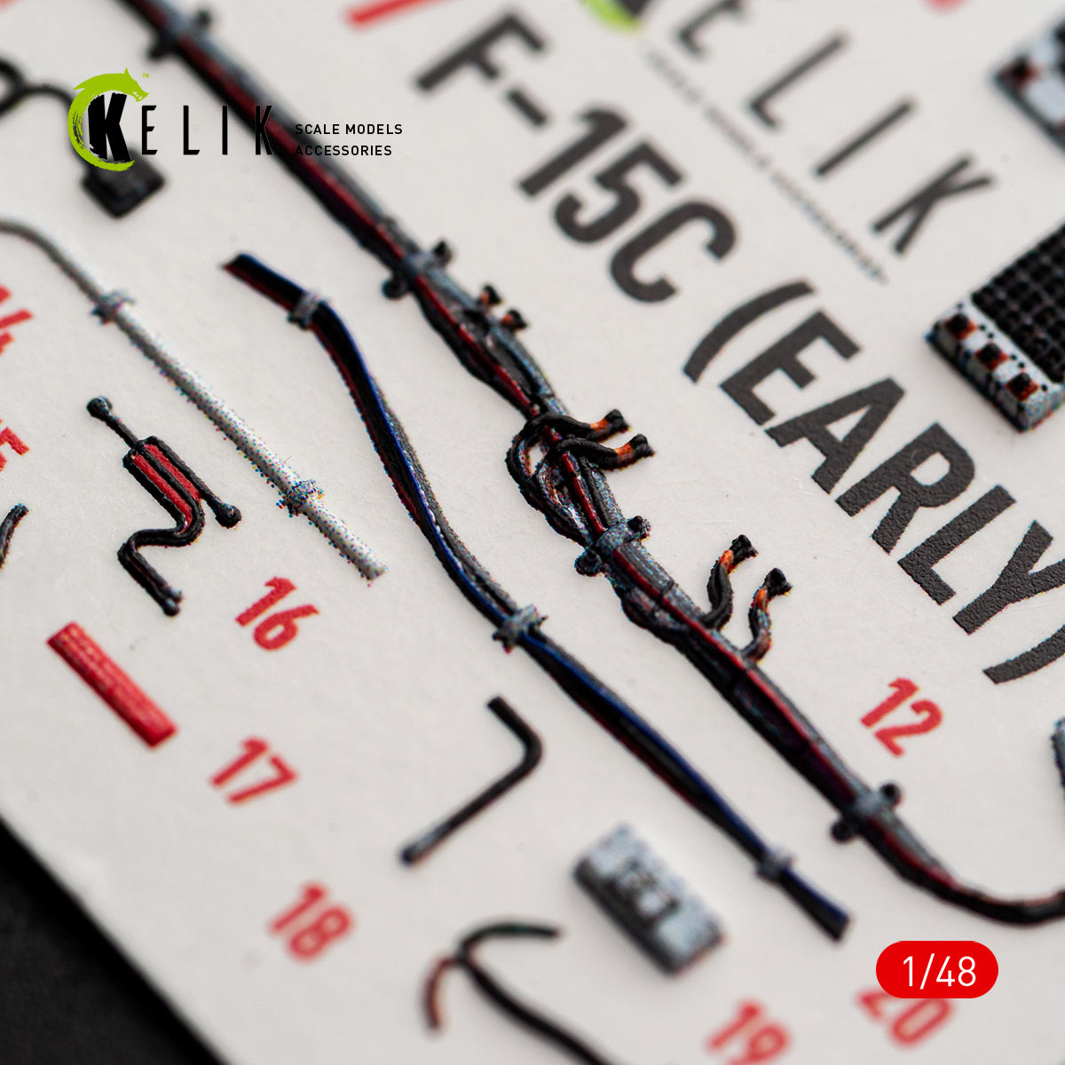 KELIK K48177 F-15C (Early) - interior 3D decals for Hasegawa kit 1/48 – Bild 10