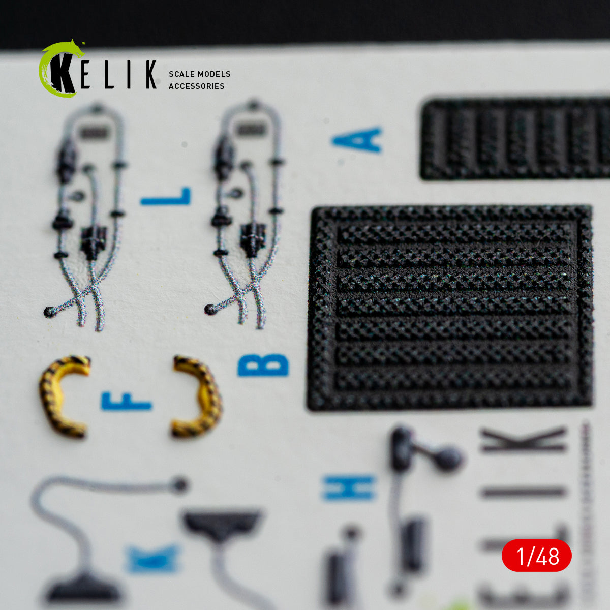 KELIK 48185 F-15E (Late) - interior 3D decals for Hasegawa kit 1/48 – image 5