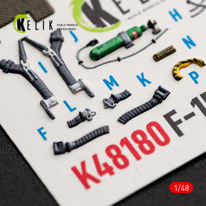 KELIK K48180 F-151 (Early) - interior 3D decals for Hasegawa kit 1/48 – image 6