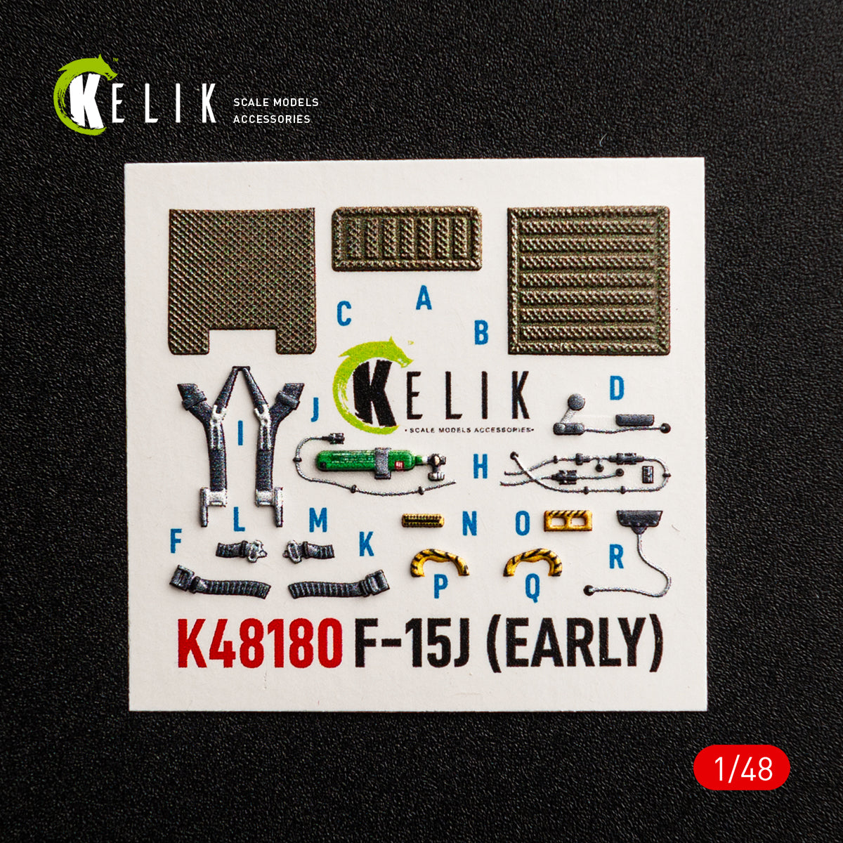 KELIK K48180 F-151 (Early) - interior 3D decals for Hasegawa kit 1/48 – image 7