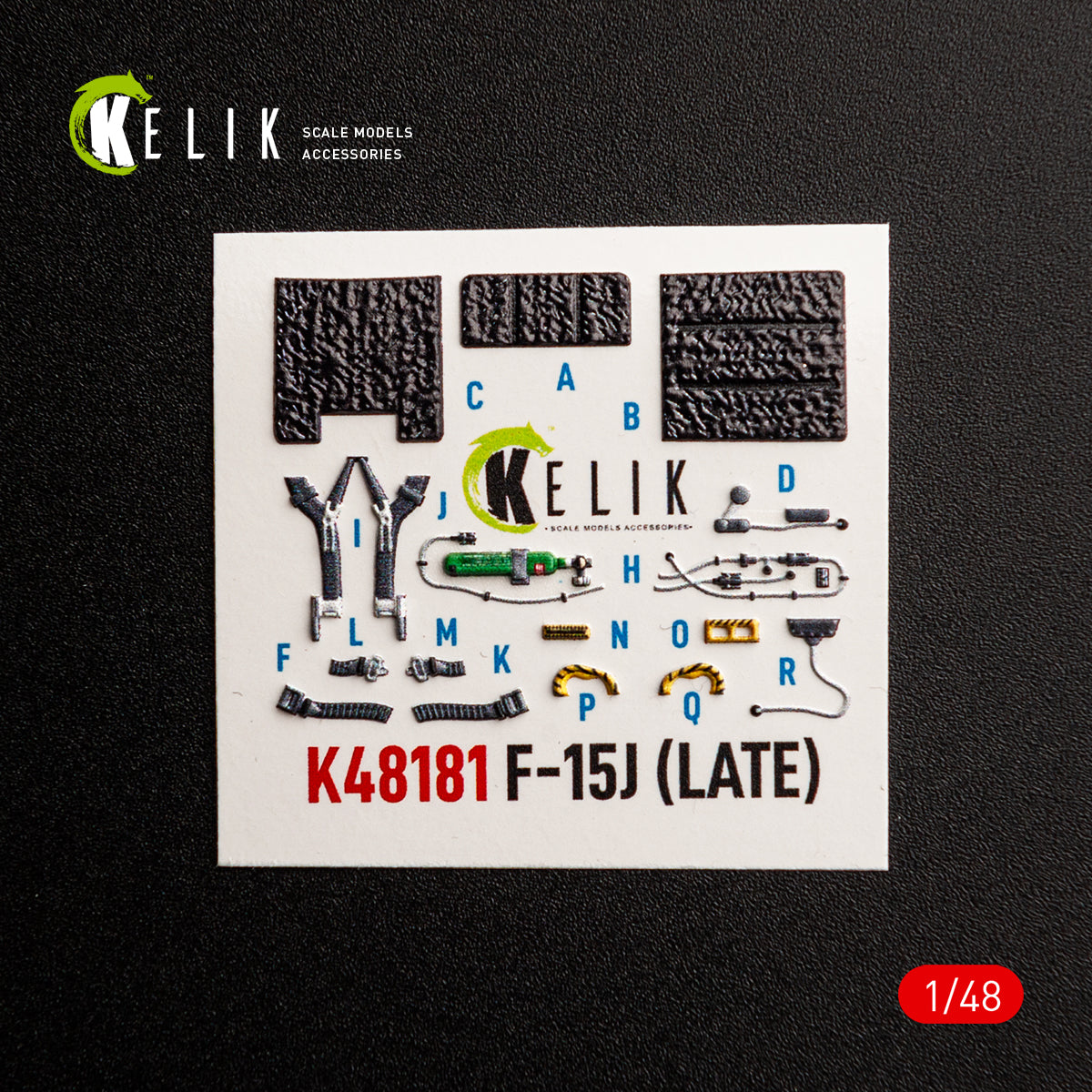 KELIK K48181 F-15.1 (Late) - interior 3D decals for Hasegawa kit 1/48 – Bild 5