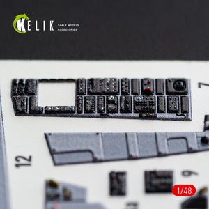 KELIK K48182 F-15D1 Eagle - interior 3D decals for Hasegawa kit (1/48) – Bild 3