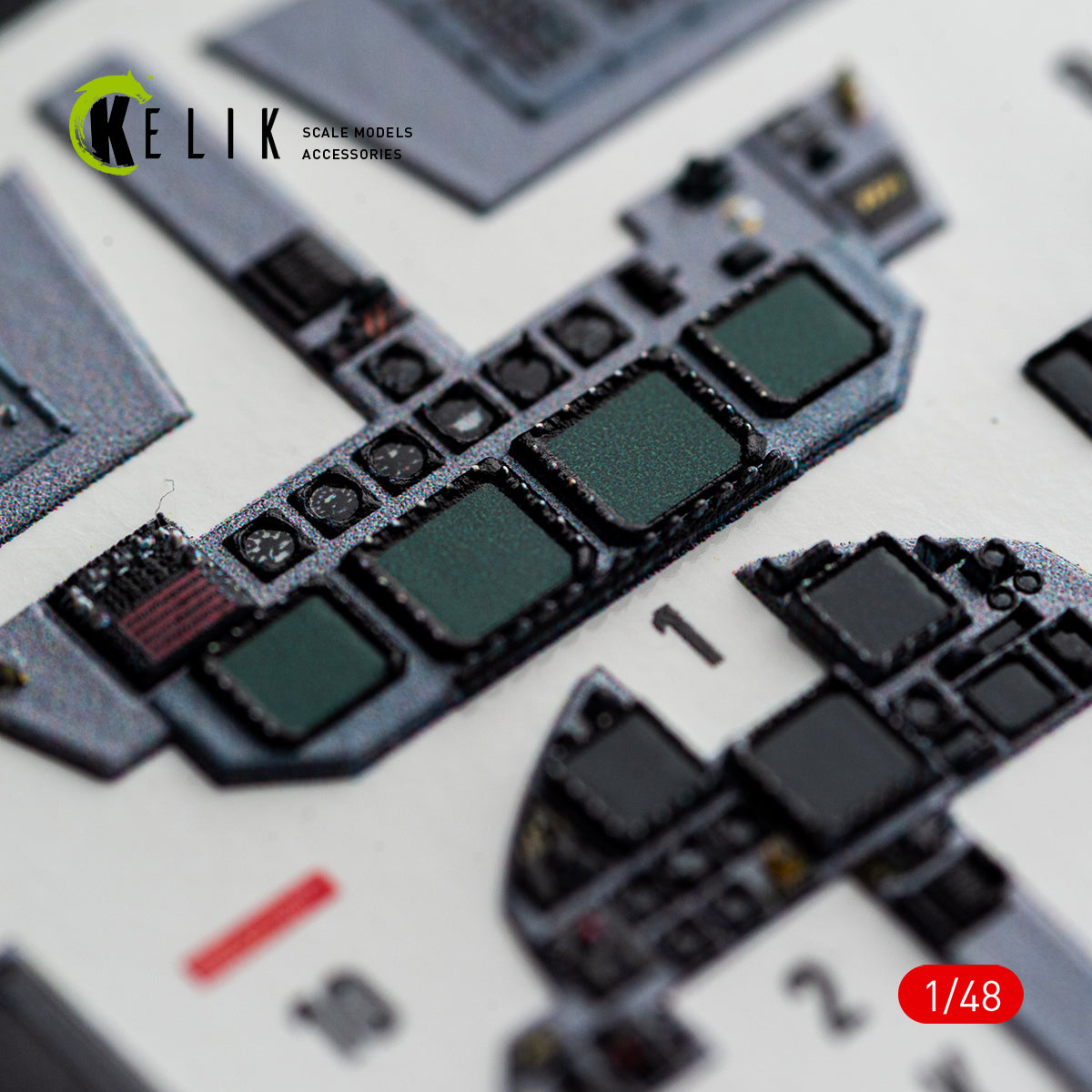 KELIK 48185 F-15E (Late) - interior 3D decals for Hasegawa kit 1/48 – image 6