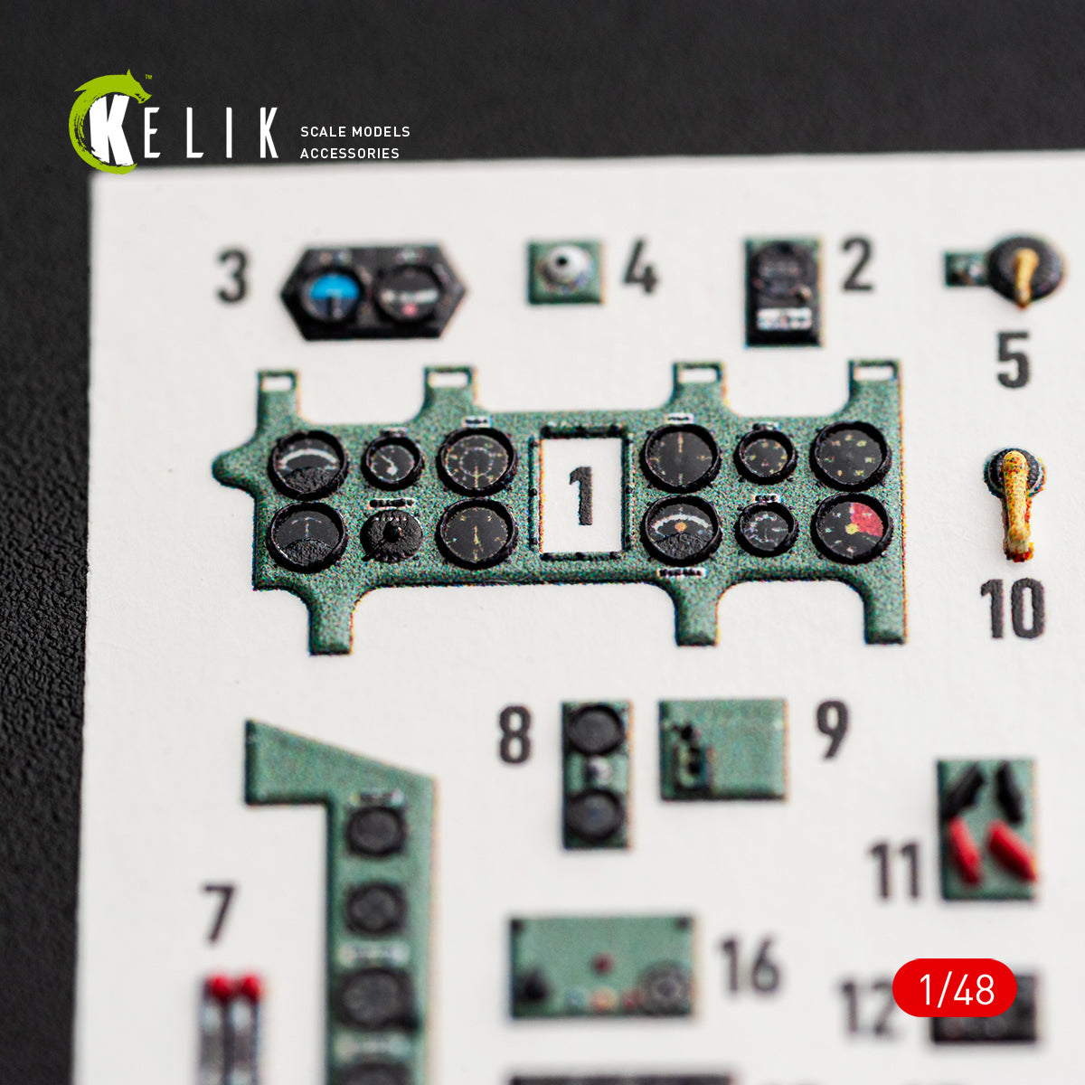 KELIK K48188 A6M5a - interior 3D decals for Fine Molds kit 1/48 – immagine 3