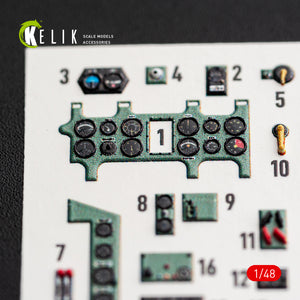 KELIK K48188 A6M5a - interior 3D decals for Fine Molds kit 1/48 – immagine 3