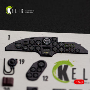 KELIK K48191 He-111 H-16 - interior 3D decals for ICM kit 1/48 – Bild 3
