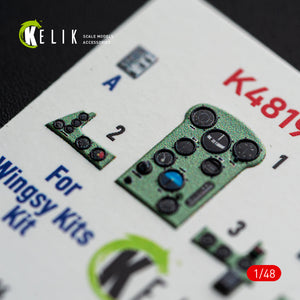 KELIk Aichi K48196 D3A2 Val - interior 3D decals for Wingsy Kits kit 1/48 – immagine 3