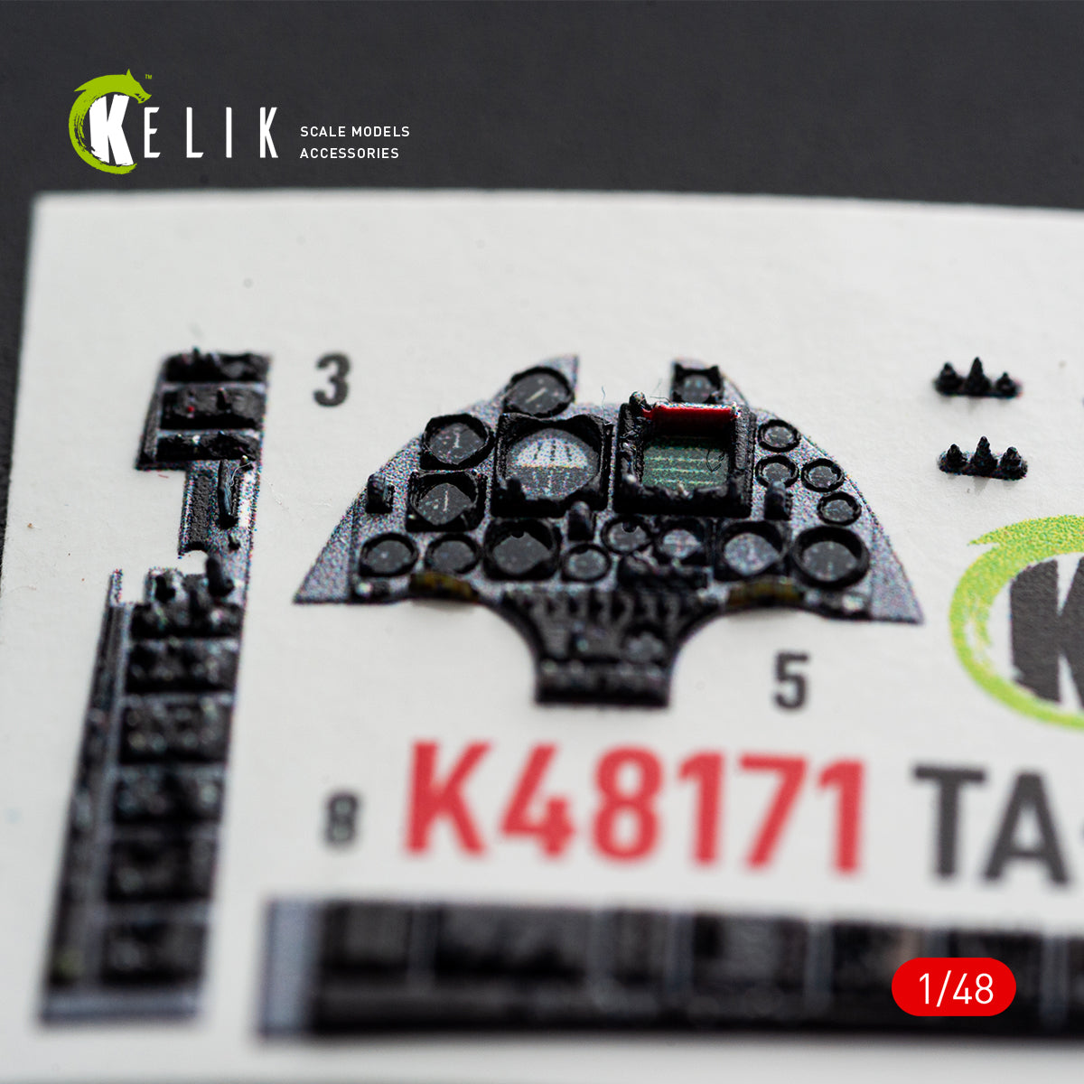 KELIK K48171 TA-4J SKYHAWK - interior 3D decals for Hasegawa kit 1/48 – image 4