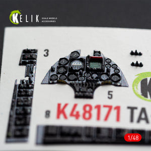 KELIK K48171 TA-4J SKYHAWK - interior 3D decals for Hasegawa kit 1/48 – image 4