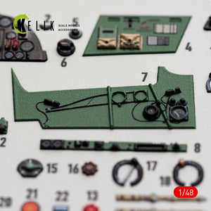 KELIK K48173 Hurricane Mk.IIC - interior 3D decals for HobbyBoss kit 1/48 – imagen 4