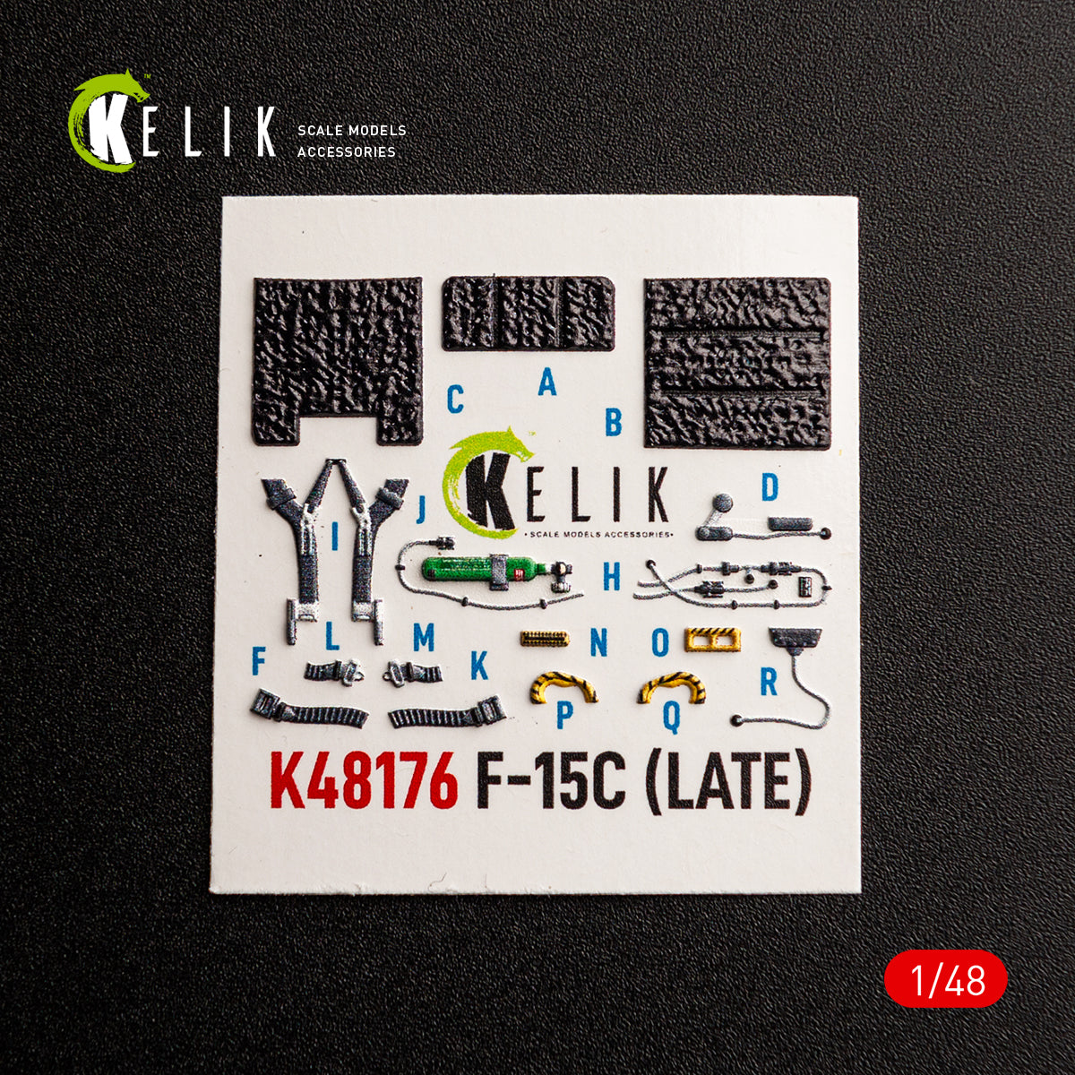 KELIK K48176 F-15C (Late) - interior 3D decals for Hasegawa kit 1/48 – Bild 6