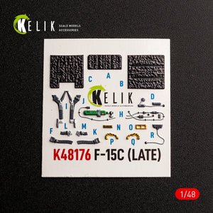 KELIK K48176 F-15C (Late) - interior 3D decals for Hasegawa kit 1/48 – Bild 6