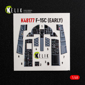 KELIK K48177 F-15C (Early) - interior 3D decals for Hasegawa kit 1/48 – Bild 8