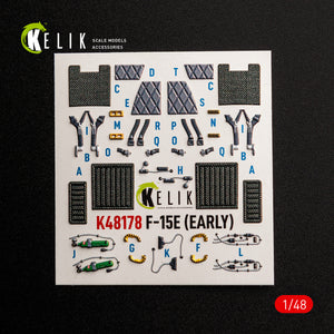 KELIK K48178 F-15E (Early) - interior 3D decals for Hasegawa kit 1/48 – Bild 4