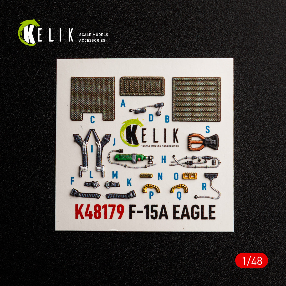 KELIK K48179 F-15A - interior 3D decals for Hasegawa kit 1/48 – Bild 6